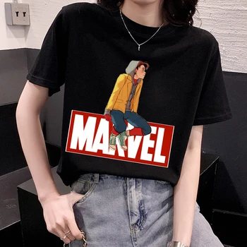 Majica Sa Natpisom Marvel, Muške I Ženske Majice, Anime 