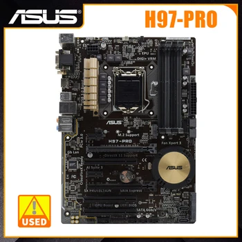 Matična ploča ASUS H97-PRO 1150 Matična ploča 32 GB DDR3 1333 Mhz Xeon E3 1286 v3 Core i7 i5 i3 Procesori Intel H97 PCI-E 3.0 M. 2 USB3 ATX