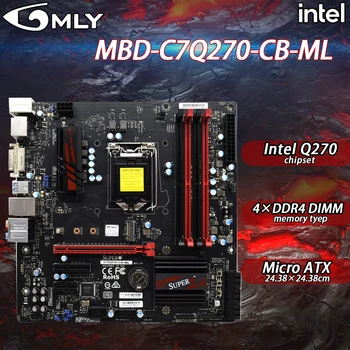 Matična ploča LGA 1151 Super Micro C7Q270-CB-ML s Intel čip Q270 LGA 1151 za 7/6 druge generacije Core 4xDDR4 64 GB PCI-E 3.0 Micro ATX