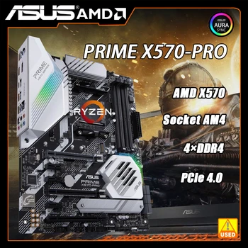 Matična ploča X570 ASUS PRIME X570-PRO Postavke čipa AMD X570 Priključak AM4 4 × 128 GB DDR4 PCI-E 4.0 2 ×M. 2 1 × RJ45, 6 X SATA III USKLAĐIVANJE AURA