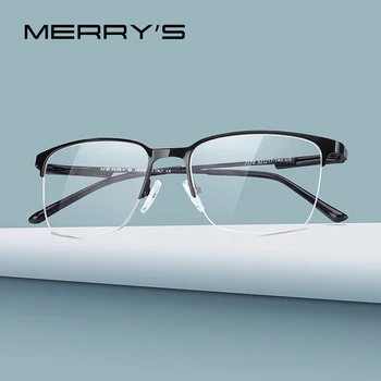 MERRYS DIZAJN Muške Naočale Iz Legure titana Okvira Optički Okvira Poslovni Stil Kratkovidnost Recept Naočale S2178
