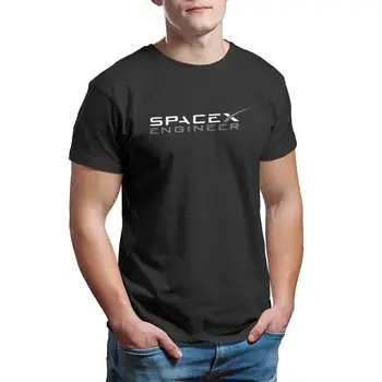 Muška Majica SpaceX Elon Musk Engineer s Logotipom Space X, Teška Raketa, Хлопковая Odjeća, Zabavna Majica Kratkih Rukava, Originalne Majice