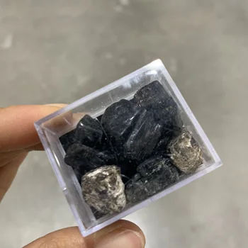 Neobrađeni Prirodni Crni Turmalin Kvarc Je Kristal Grube Mineralna Kamenje Liječenje