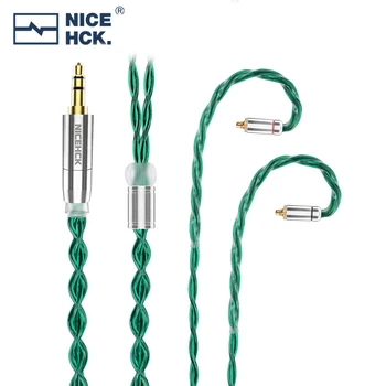 NiceHCK GreenJelly Kabel Za slušalice Graphene Hybrid 5N OCC Zamjena Kabela 3.5/2.5/4.4 mm MMCX/0,78 mm/QDC 2Pin Za CA24 Lofty FD7 KATO