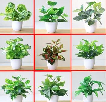 Nove Umjetne Biljke Bonsai Malo Drvo Sobnih Biljaka Lažni Cvijeće Ukras Na Posudama Za Uređenje Doma Hotel Vrtni Ukras