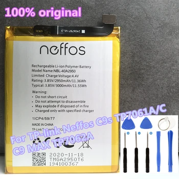 Novi Original Bateriju od 3000 mah NBL-40A2950 za mobilni telefon TP-link Neffos C9s TP7061C TP7061A / C9 MAX TP7062A