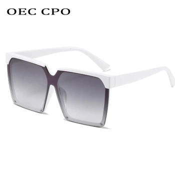 OEC CPO Boxy Vintage Sunčane Naočale Ženske Crnci Trendy Retro Sunčane Naočale Za Žene Rimless Nijanse UV400 Oculos de sol