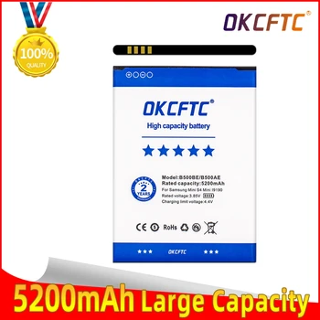 OKCFTC Original bateriju B500AE B500BE 5200 mah Za Samsung Galaxy S4 Mini i9192 i9195 i9190 i9198 J110 I435 I257