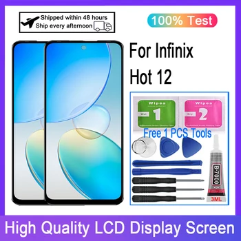 Originalni Za infinix Hot 12x6817 LCD zaslon osjetljiv na dodir Digitalizator Zamjena