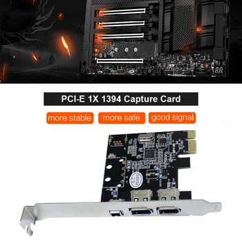 PCI-E 1X do 16X 1394 DV Kartice za snimanje videa sa 6-pin na 4-pin Adapter Firewire Stolno Računalo 3 priključka za dodatnu Opremu Visoke Kvalitete