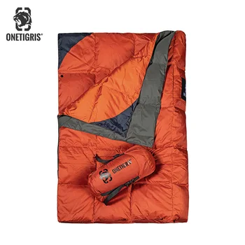 Pokrivač za kampiranje OneTigris pregibno klizni Putni pokrivač za kampiranje na otvorenom, 3 sezone, za 1 osobu, pogodan za 41 ° F i 77 ° F (5 ° C-25 ° C)