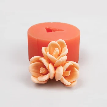 Procvat Ruža Oblik Cvijeta 3D Silikonska Forma Za Proizvodnju Sapuna DIY Obrazac Za Svadbena Torta Cupcake Žele Bombona Nakit Zanatske Alati Za Pečenje