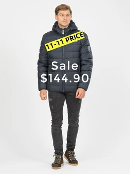 prodaja Nortfolk muška zimska jakna стеганая parka s kapuljačom kratka ветрозащитная debeli jesen / zima хлопковая стеганая dolje jakna