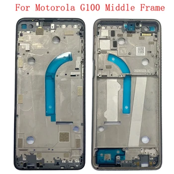 Prosječna Okvir LCD Panel Oštrica Ploča Šasije Kućište Za Motorola Moto G100 Telefon Metalni Prosječna Okvir s Fleksibilnim Popravak Dijelova