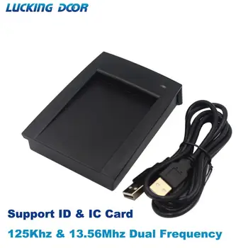 R10DC Двухчастотный 125 khz 13,56 Mhz ID IC USB Čitač Kartica za kontrolu pristupa Čitač Kartica USB Podrška Prozora sustava Linux