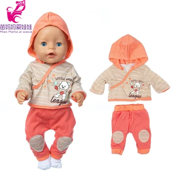 Reborn Baby Doll Odjeću Narančasta Boja Komplet za 17 Inča Lutka Odjeća Igračke Lutke Odijevanje