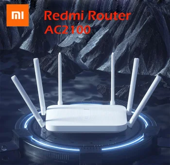 Router Xiaomi Redmi AC2100 dual-band Gigabit Wireless Ruter Wifi Repeater sa 6 Antene sa visokim pojačanjem šireg Jednostavna konfiguracija