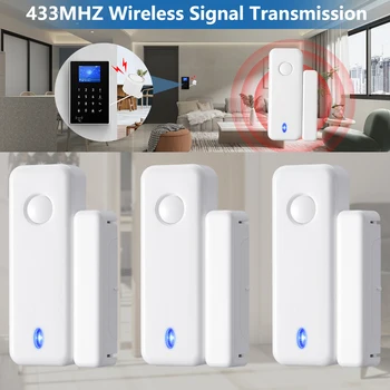 Sectyme 433 Mhz Bežični Wifi Vrata-Prozor Senzor Alarm Za EV1527 GSM Alarm Aplikacija Obavijesti Upozorenja Senzor Detektor