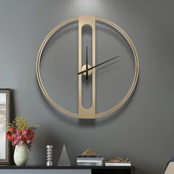 Skandinavski Svjetlo luksuzni kreativna nakit satovi jednostavan i moderan sat za dnevni boravak Željeza glupi zidni satovi moderni dizajn dekor