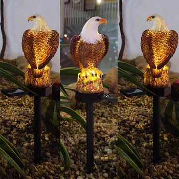 Smola Ground Light Solarne Energije LED Eagle Dvorište u obliku srca Staviti Tlo Utikač Lampe Lanscape Travnjak Lampe Ukras