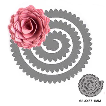 Spiralni Metalni Cvijet Rezanje Marke za DIY Album za Scrapbooking Papir Razglednice Ukrasne Obrt Otiskivanje Umrijeti Božić 2021new