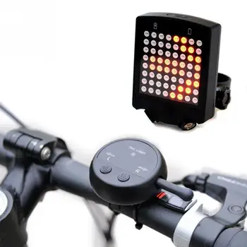 Stražnje led Svjetlo za Bicikl Sa Daljinskim upravljačem 64 LED Wireless USB Punjiva Bicikl Stražnja Svjetla skrenite signali, Upozoravajuća žaruljica Sigurnosnih # 2