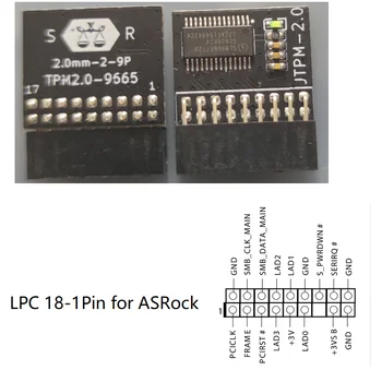 Tpm 2,0 Šifriranje Sigurnosni Modul Naknada za Daljinsko Upravljanje TPM2.0 LPC 14 18 20 Pin Matične Ploče Karta za ASUS MSI i ASROCK GIGABYTE