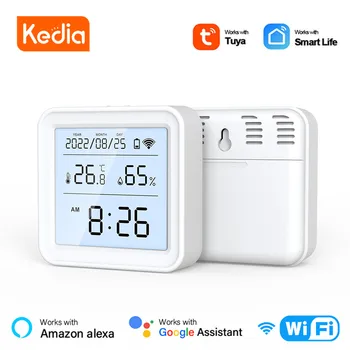 Tuya Wifi Senzor za temperaturu i vlagu, Hygrometer, Termometar Detektor, Aplikacija Smart Life, Glasovno Upravljanje Alexa, Google Home