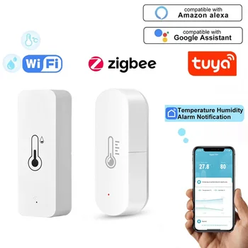 Tuya ZigBee3.0 WiFi Senzor temperature i vlažnosti Pametna Kuća Radi s inteligentnim Povezivanjem Alexa Google Home Assistant