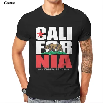 Veleprodaja CALIFORNIA REPUBLIC Bear Unisex Troslojne Majica Crna, Bijela Boja Smiješno Japanski Stil Muška Odjeća 100636