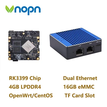 Vnopn G4C Mini Prijenosni Prometni router OpenWRT s dva priključka za Ethernet 4 GB LPDDR4 16 GB eMMC na bazi RK3399 Soc za IOT