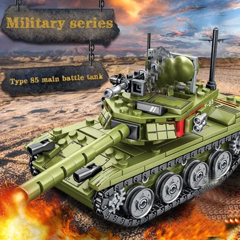 Vojni tenk model zagonetke gradbeni blok VT-4 glavni borbeni tenk 85 tip vojni tenk-skupi građevinski blok igračka
