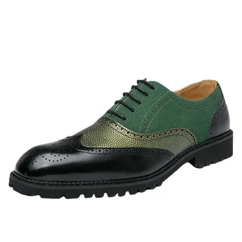 WEH Nove muške modeliranje cipele Trendy Boji Udobne muške Svakodnevne Poslovne Kožne Cipele Oxfords броги Gospodo Večernje 48