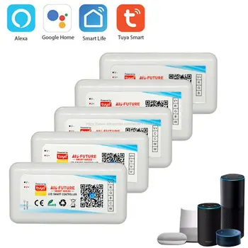WiFi Inteligentni kontroler Tuya Alexa Google Home Voice DC5-24V jedne boje Kratka CCT RGB RGBW RGB CCT 5 u 1 Led traka APLIKACIJA RF 2,4 G