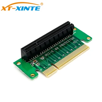 XT-XINTE PCI-Express 8x Riser Card 90-stupanj kartica Adaptera s lijevog kuta nagiba 1U Visine Računalni Poslužitelj PCIe konektor Adaptera