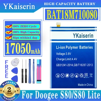 YKaiserin BAT18M710080 17050 mah Zamjenske Baterije Za Doogee S80/S80 Lite S80Lite Baterija velikog kapaciteta + Staze-kod