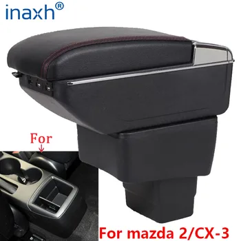 Za Mazda CX-3 naslon za ruku Дооснащение Za mazda 2 skyactiv verzija cx3 CX-3 Auto-naslon za ruku Kutija za pohranu auto oprema Punjenje sa USB