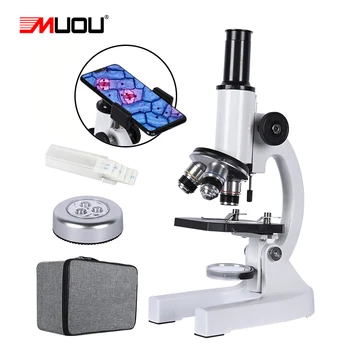 Zoom 640X 1280X 2000X HD Biološki mikroskop Monokularno student obrazovne laboratorij za led svjetiljka držač telefona e-mail okular