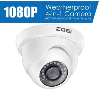 ZOSI 1080P 4-U-1 Vanjska Kamera za video Nadzor prostora Analognoj Всепогодная Skladište Noćni Vid za Sigurnost Sustava CCTV