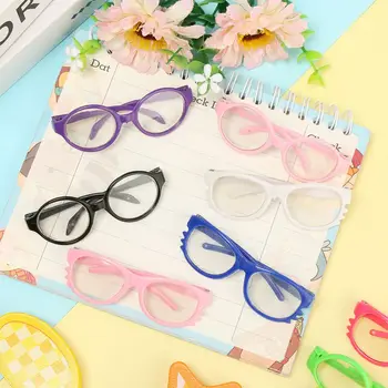 Šarene Idealni 18 Inča Igračke Odjeća Igre Kuća Minijaturne Naočale Lutkarske Naočale Prozirne Leće Okrugli Okvira Za Naočale
