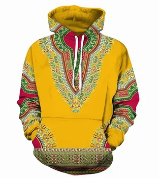 Базен Riche Za Muškarce Afrički Дашики Majica Tradicionalni Pulover s 3D Slikom za žene hip-hop Afrička odjeća šarene Etničke Majica